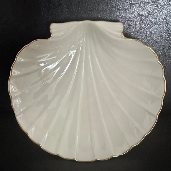 Vintage Lenox Porcelain Shell Shaped Trinket-Candy Dish USA 1980's - Picture 1 of 7